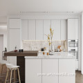 Pure white kitchen cabinet